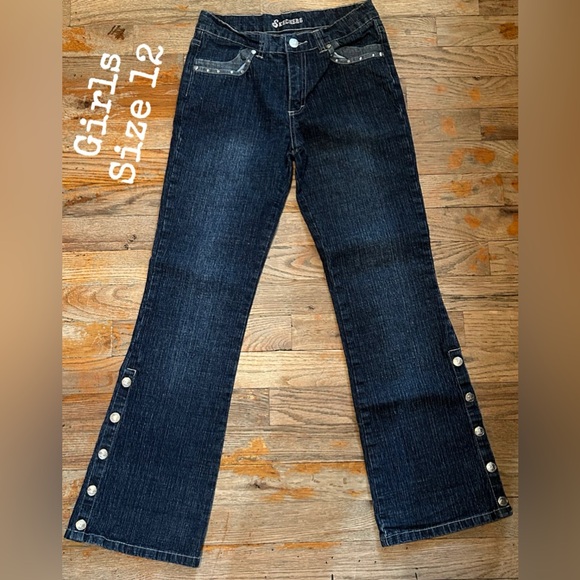 Skechers Wide Leg Jeans for Girls - Picture 1 of 5